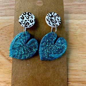 Polymer clay earrings.